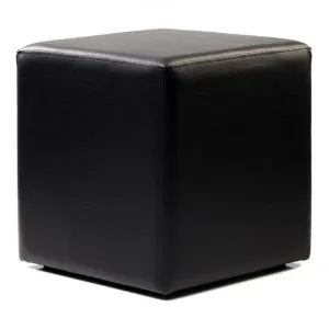 Durafurn Commercial Grade Vinyl Cube Ottoman, European Made, Black by Durafurn, a Ottomans for sale on Style Sourcebook