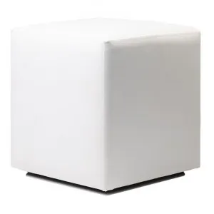 Durafurn Commercial Grade Vinyl Cube Ottoman, European Made, White by Durafurn, a Ottomans for sale on Style Sourcebook