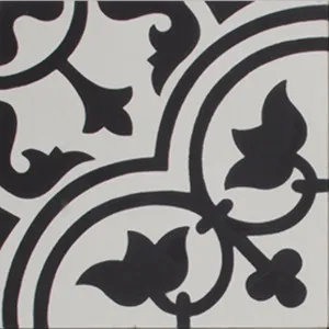 Tudor Black and White Encaustic Cement tile by Tile Republic, a Encaustic Tiles for sale on Style Sourcebook