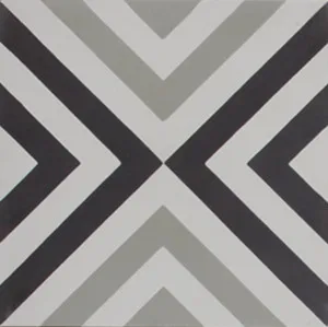 Squares Thin Black and White Encaustic Cement tile by Tile Republic, a Encaustic Tiles for sale on Style Sourcebook