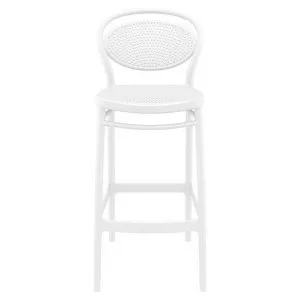 Siesta Marcel Indoor / Outdoor Bar Stool, White by Siesta, a Bar Stools for sale on Style Sourcebook