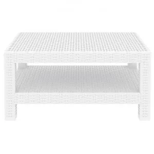 Siesta Monaco Commercial Grade Resin Wicker Outdoor Coffee Table, 93cm,  White by Siesta, a Tables for sale on Style Sourcebook