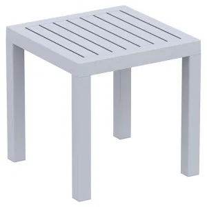 Siesta Ocean Commercial Grade Outdoor Side Table, Silver Grey by Siesta, a Tables for sale on Style Sourcebook