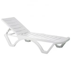 Siesta Aqua Commercial Grade Sun Lounger, White by Siesta, a Outdoor Sunbeds & Daybeds for sale on Style Sourcebook