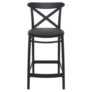 Siesta Cross Indoor / Outdoor Counter Stool, Black by Siesta, a Bar Stools for sale on Style Sourcebook