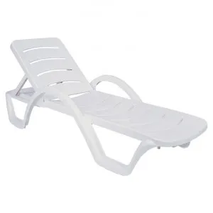 Siesta Havana Commercial Grade Sun Lounger, White by Siesta, a Outdoor Sunbeds & Daybeds for sale on Style Sourcebook