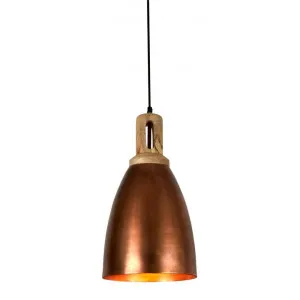 Lewis Iron Pendant Light, Antique Copper by Zaffero, a Pendant Lighting for sale on Style Sourcebook