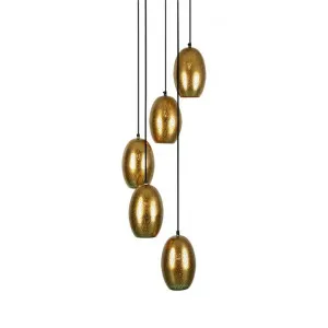 Constellation Perforated Metal Cluster Pendant Light, Brass by Zaffero, a Pendant Lighting for sale on Style Sourcebook