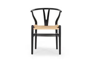 Ark Wishbone Dining Chair, Oak & Black, by Lounge Lovers by Lounge Lovers, a Dining Chairs for sale on Style Sourcebook