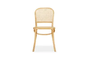 Cafe Rattan Dining Chair in Natural Elm Frame & Hand Woven Cane, by Lounge Lovers by Lounge Lovers, a Dining Chairs for sale on Style Sourcebook