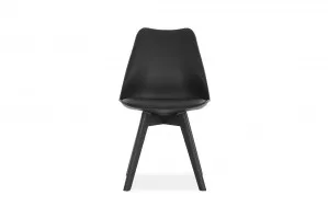 Nova Scandi Dining Chair in All Black, by Lounge Lovers by Lounge Lovers, a Dining Chairs for sale on Style Sourcebook