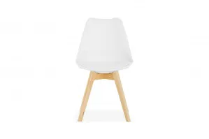 Nova White & Natural Scandinavian Dining Chair, by Lounge Lovers by Lounge Lovers, a Dining Chairs for sale on Style Sourcebook