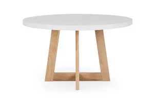 Marina Round Coastal Dining Table, White, by Lounge Lovers by Lounge Lovers, a Dining Tables for sale on Style Sourcebook