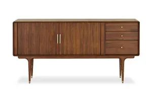 Manhattan Mid Century Sideboard, Brown American Wood, by Lounge Lovers by Lounge Lovers, a Sideboards, Buffets & Trolleys for sale on Style Sourcebook