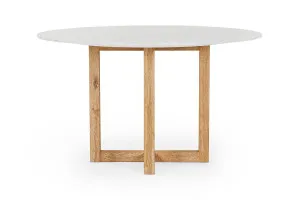 Bronte Round Coastal Dining Table, White Italian Carrara Marble, by Lounge Lovers by Lounge Lovers, a Dining Tables for sale on Style Sourcebook