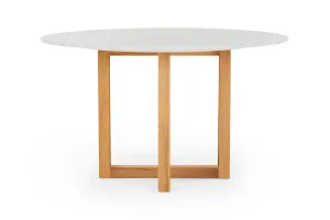Bronte Round Coastal Dining Table, White Italian Carrara Marble, by Lounge Lovers by Lounge Lovers, a Dining Tables for sale on Style Sourcebook