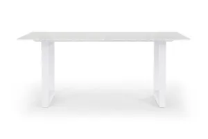 Bronte 180cm 6-Seater Coastal Dining Table, White Italian Carrara Marble & White Oak Legs, by Lounge Lovers by Lounge Lovers, a Dining Tables for sale on Style Sourcebook