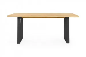 Bronte Brushed 180cm Coastal Dining Table Solid American Timber Oak, by Lounge Lovers by Lounge Lovers, a Dining Tables for sale on Style Sourcebook