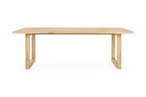 Bronte Brushed 220cm Coastal Dining Table, Solid American Timber Oak, by Lounge Lovers by Lounge Lovers, a Dining Tables for sale on Style Sourcebook