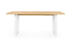 Bronte Brushed 180cm Coastal Dining Table, White Solid American Timber Oak, by Lounge Lovers by Lounge Lovers, a Dining Tables for sale on Style Sourcebook