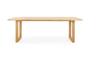Bronte Natural 220cm Coastal Dining Table, Solid American Timber Oak, by Lounge Lovers by Lounge Lovers, a Dining Tables for sale on Style Sourcebook