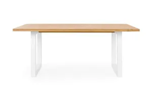 Bronte Natural 180cm Coastal Dining Table, White Solid American Timber Oak, by Lounge Lovers by Lounge Lovers, a Dining Tables for sale on Style Sourcebook