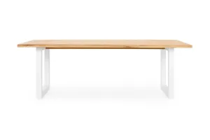 Bronte Natural 220cm Coastal Dining Table, White Solid American Timber Oak, by Lounge Lovers by Lounge Lovers, a Dining Tables for sale on Style Sourcebook
