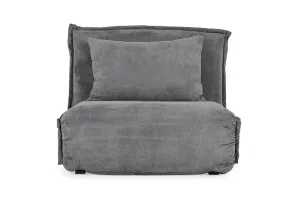Happy Modern Armchair Sofa Bed, Grey Fabric, by Lounge Lovers by Lounge Lovers, a Sofa Beds for sale on Style Sourcebook