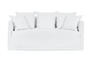 Bronte Coastal 2 Seat Sofa, White Fabric, by Lounge Lovers by Lounge Lovers, a Sofas for sale on Style Sourcebook