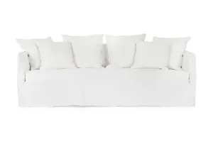 Bronte Coastal 3 Seat Sofa, White Fabric, by Lounge Lovers by Lounge Lovers, a Sofas for sale on Style Sourcebook
