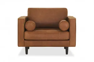 Draper Classic Armchair, Tan Leather, by Lounge Lovers by Lounge Lovers, a Chairs for sale on Style Sourcebook