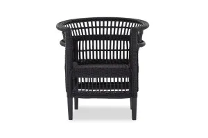 Malawi Coastal Armchair, Black Fabric, by Lounge Lovers by Lounge Lovers, a Chairs for sale on Style Sourcebook