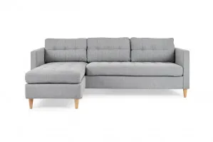 Alexis Reversible Modern Sofa, Light Grey Fabric, by Lounge Lovers by Lounge Lovers, a Sofas for sale on Style Sourcebook