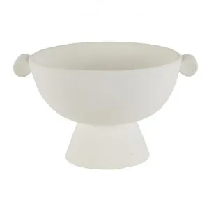 Roma Stoneware Footed Bowl, White by Florabelle, a Bowls for sale on Style Sourcebook