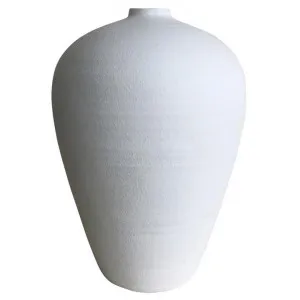 Laila Cement Vase, White by Florabelle, a Vases & Jars for sale on Style Sourcebook