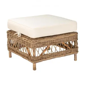 Nassau Rattan Ottoman, Kubu Grey by Room and Co., a Ottomans for sale on Style Sourcebook
