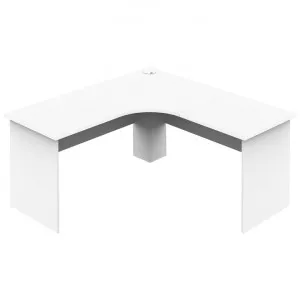 Collins Corner Workstation Desk, 150/150cm, White by UBiZ Furniture, a Desks for sale on Style Sourcebook
