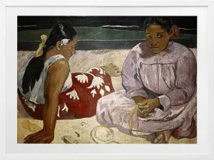 Tahitian Women, On the Beach Framed Art Print by Urban Road, a Prints for sale on Style Sourcebook