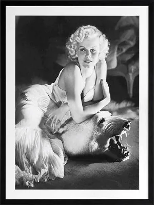 Jean Harlow Framed Art Print by Urban Road, a Prints for sale on Style Sourcebook