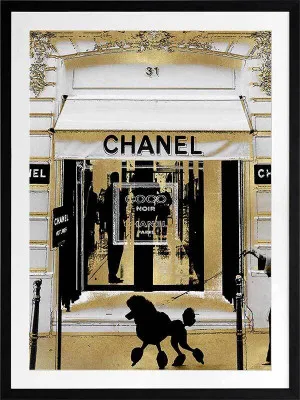 Chanel in Gold Framed Art Print by Urban Road, a Prints for sale on Style Sourcebook