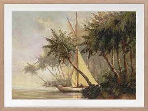 Bay of Palms Framed Art Print by Urban Road, a Prints for sale on Style Sourcebook