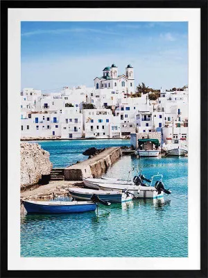 Naousa Perfection Framed Art Print by Urban Road, a Prints for sale on Style Sourcebook