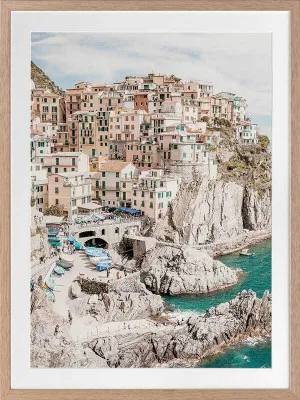Cliffs of Cinque Terre Framed Art Print by Urban Road, a Prints for sale on Style Sourcebook
