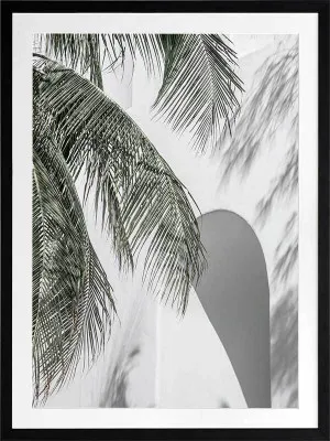 Palm Shadows Framed Art Print by Urban Road, a Prints for sale on Style Sourcebook