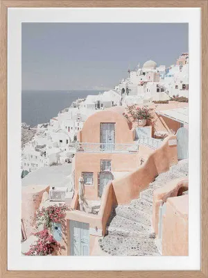Homes of Thira Framed Art Print by Urban Road, a Prints for sale on Style Sourcebook