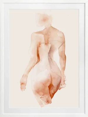 Flawless Female Peach I Framed Art Print by Urban Road, a Prints for sale on Style Sourcebook