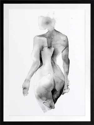 Flawless Female Charcoal I Framed Art Print by Urban Road, a Prints for sale on Style Sourcebook