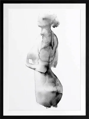 Flawless Female Charcoal II Framed Art Print by Urban Road, a Prints for sale on Style Sourcebook