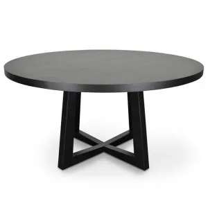 Zodiac 1.5m Round Wooden Dining Table - Black by Interior Secrets - AfterPay Available by Interior Secrets, a Dining Tables for sale on Style Sourcebook