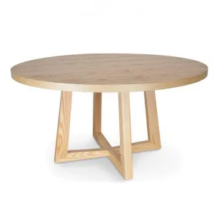 Zodiac 1.5m Round Wooden Dining Table - Natural by Interior Secrets - AfterPay Available by Interior Secrets, a Dining Tables for sale on Style Sourcebook